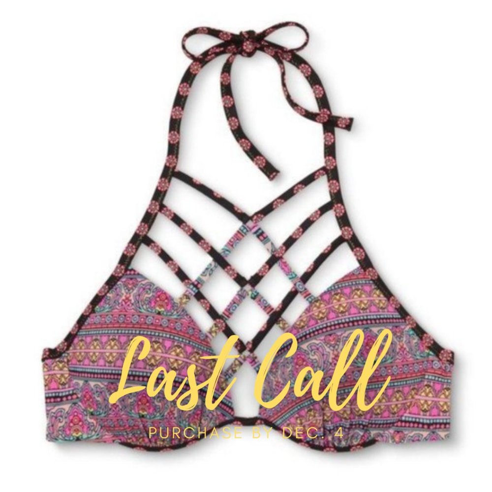 Shade & Shore Bikini Top Cage Neck